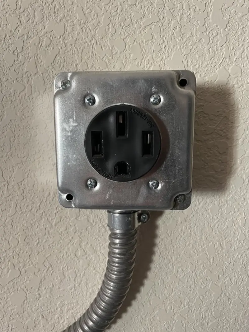 NEMA 14-50 outlet installed for Smart Home Electrical in Waseca